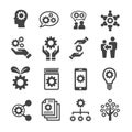 Knowledge icon set Royalty Free Stock Photo