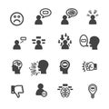 negative icon set Royalty Free Stock Photo