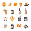 Orange icon set