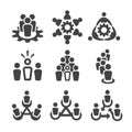 People icon set Royalty Free Stock Photo