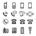 phone icon set