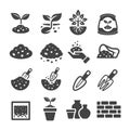 soil icon set