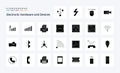 25 Devices Solid Glyph icon pack