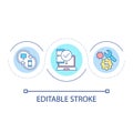 Devices synchronization loop concept icon Royalty Free Stock Photo
