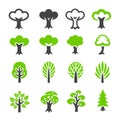 Tree icon set