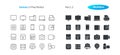 Devices UI Pixel Perfect Well-crafted Vector Thin Line And Solid Icons 30 2x Grid for Web Graphics and Apps. Royalty Free Stock Photo