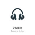 Devices vector icon on white background. Flat vector devices icon symbol sign from modern electronic devices collection for mobile Royalty Free Stock Photo