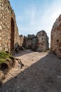 Devicky castle ruins in Palava mountains in Czech republic Royalty Free Stock Photo