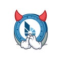 Devil BitShares coin mascot cartoon