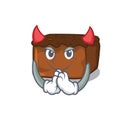 Devil brownies mascot cartoon style