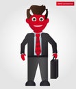 Devil businessman Royalty Free Stock Photo