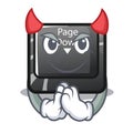 Devil button page down shape the mascot Royalty Free Stock Photo