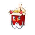 Devil chinese box noodle Cartoon character design