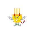 Devil chinese gold incense Cartoon character design