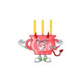 Devil chinese red incense Cartoon character design