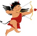 Devil Cupid Royalty Free Stock Photo
