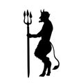 Devil demon religion trident silhouette ancient mythology