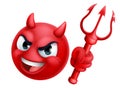 Devil Emoji Emoticon Man Face Cartoon Icon Mascot