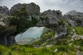 Devil eyes hole to the cantabrian sea, Spain Royalty Free Stock Photo