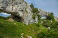 Devil eyes to the ocean in Cantabrian mountain, Spain Royalty Free Stock Photo