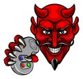 Devil Gamer Mascot Royalty Free Stock Photo