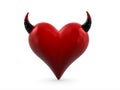 Devil heart Royalty Free Stock Photo