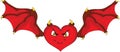 Devil heart Royalty Free Stock Photo