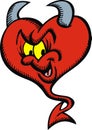 Devil heart Royalty Free Stock Photo