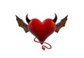 Devil Heart Royalty Free Stock Photo