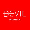 Devil hell initial logo icon design