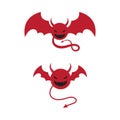 Devil horn Vector icon design illustration Royalty Free Stock Photo