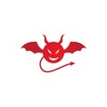 Devil horn Vector icon design illustration Royalty Free Stock Photo