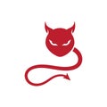 Devil horn Vector icon design illustration Royalty Free Stock Photo