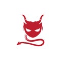 Devil horn Vector icon design illustration Royalty Free Stock Photo