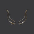 Devil horn Vector icon design illustration Template Royalty Free Stock Photo
