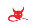 Devil horn Vector icon design