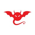 Devil horn Vector icon design illustration Royalty Free Stock Photo
