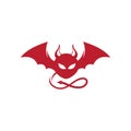 Devil horn Vector icon design illustration Royalty Free Stock Photo