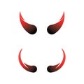 Devil horn Vector icon design