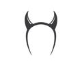 devil horns logo icon vector illustration design Royalty Free Stock Photo