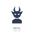 Devil icon. Trendy flat vector Devil icon on white background fr