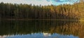 Devil Lake Velnezers , Cortoks or Chortock Lake. Located the Latgale Aglona, Latvia Royalty Free Stock Photo