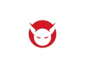 Devil logo vector Royalty Free Stock Photo