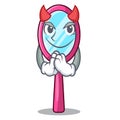 Devil mirror on the character dressing table Royalty Free Stock Photo