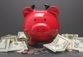 Devil Piggy Bank Royalty Free Stock Photo