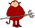 Devil With A Pitchfork Royalty Free Stock Photo