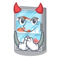 Devil refrigerator in the a cartoon shape