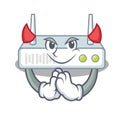 Devil router isolated with in the mascot