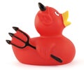 Devil Rubber Ducky Royalty Free Stock Photo