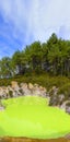 Devil`s Bath volcanic lake at Waiotapu